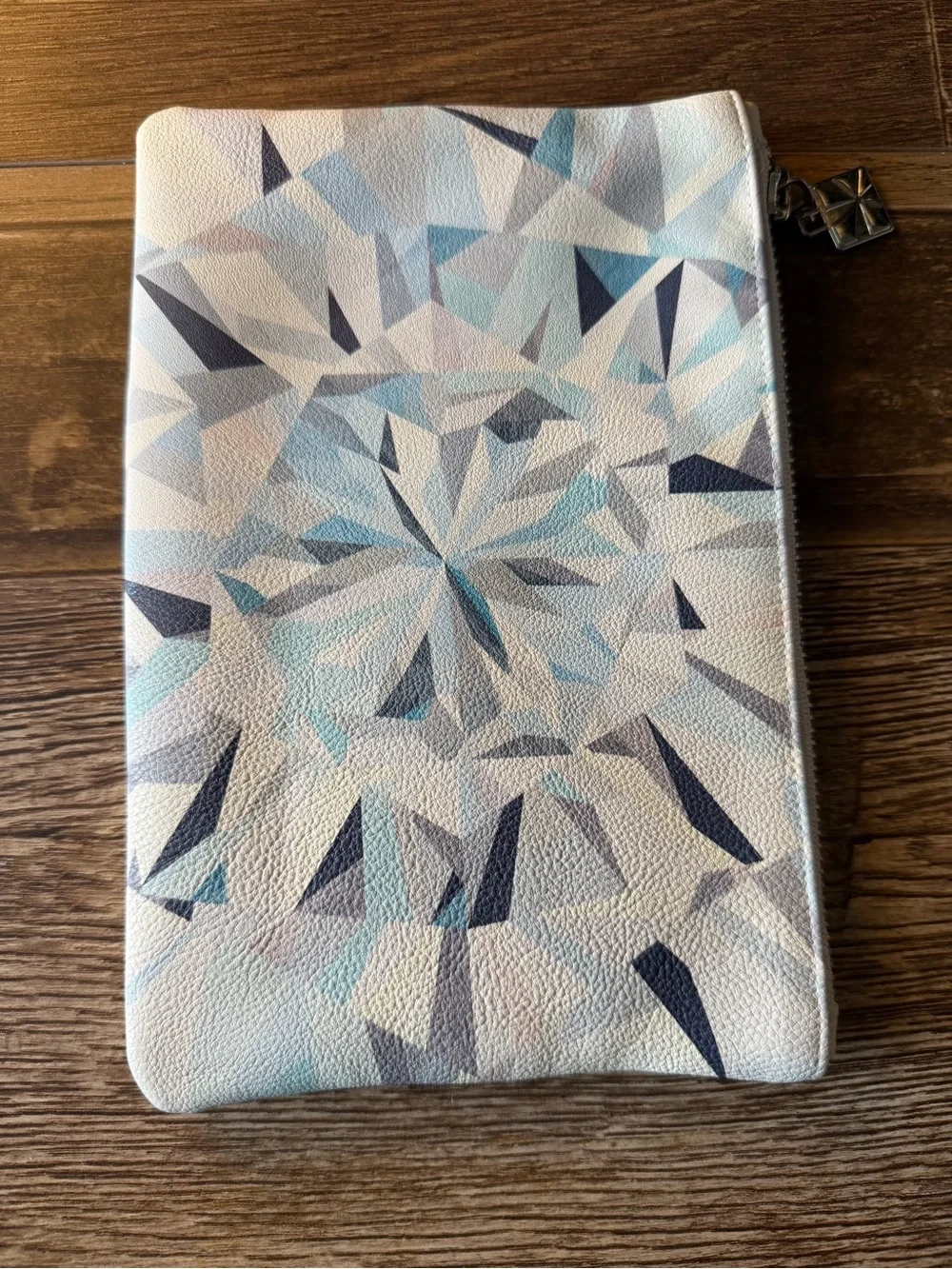 Erin Condren Geometric Planny Pack Pouch - Light Blue, Navy & White